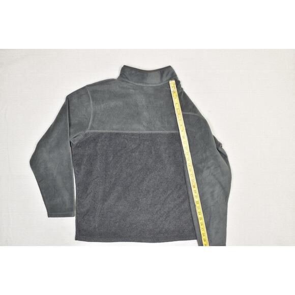 Columbia Pullover Mens 3XL Gray Fleece Snap Front Outdoor Hiking Sweater Jacket - Picture 6 of 8